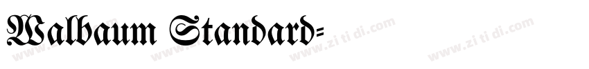 Walbaum Standard字体转换